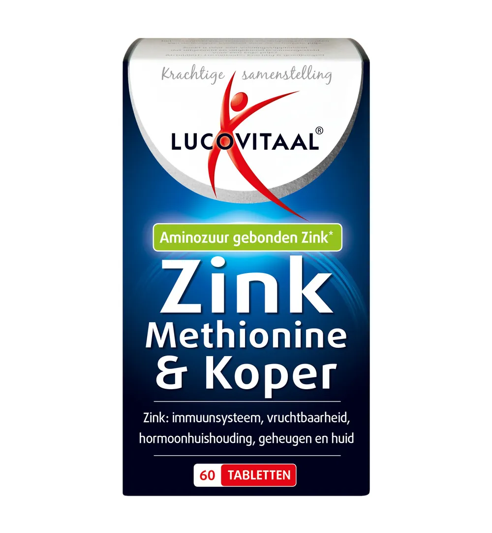 Lucovitaal Zinkmethionine & Koper (60 capsules)