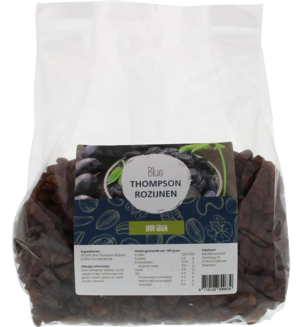 Mijnnatuurwinkel Blue Thompson Rozijnen (1000 gr)