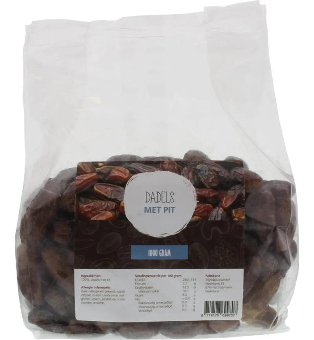 Mijnnatuurwinkel Dadels Met Pit (1000 gr)