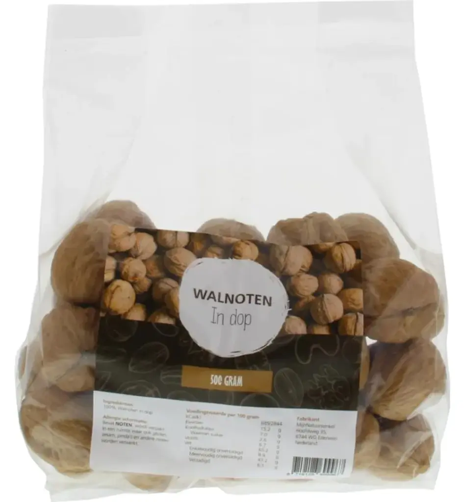 Mijnnatuurwinkel Walnoten In Dop (500 gr)