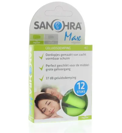 Sanohra Oordop Foam Max Regular (6 Paar)