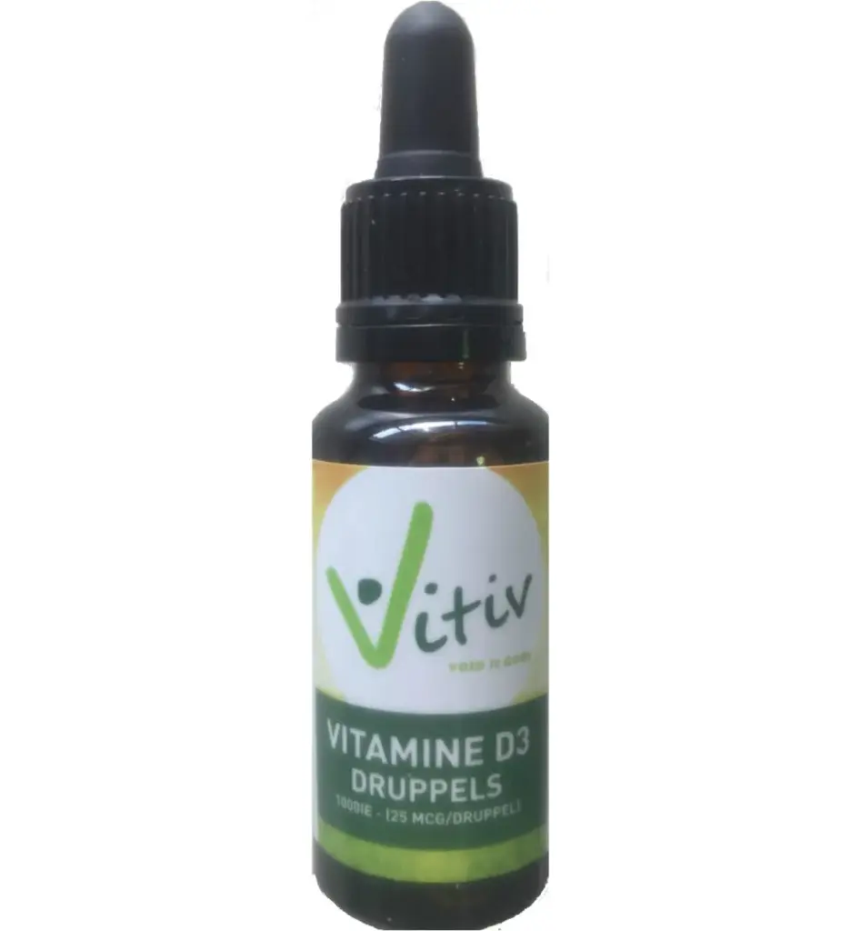 Vitiv Vitamine D3 Druppels 1000Ie (25 ml)