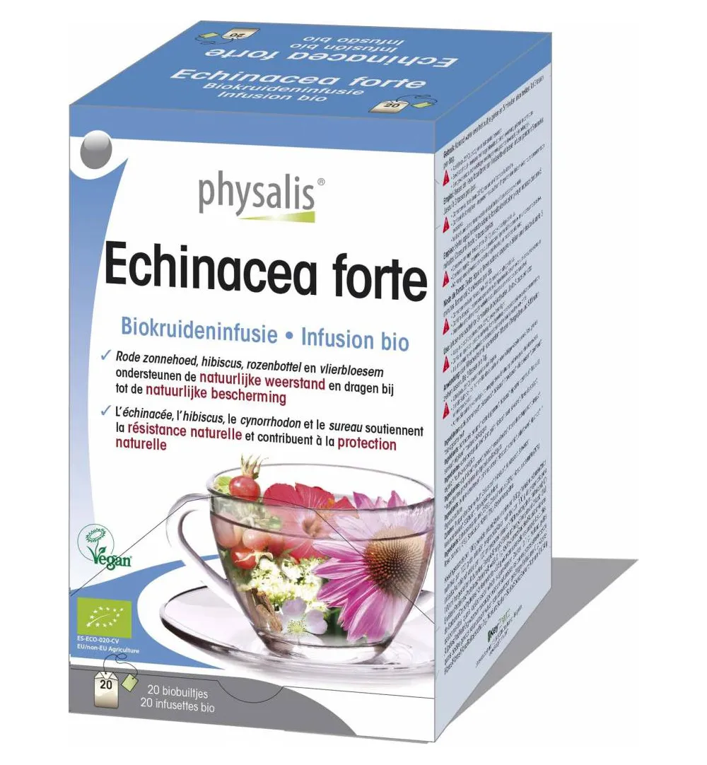 Physalis Echinacea Forte Thee Bio (20 Zakjes)