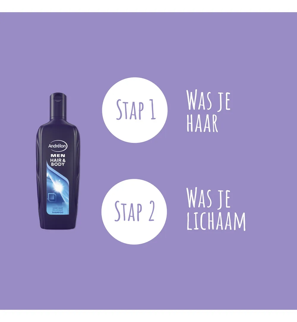 Andrelon Shampoo Men Hair & Body (300 ml) - image 4