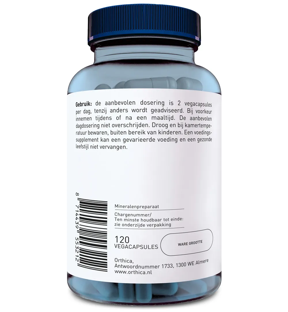 Orthica Magnesium bisglycinaat-120 (120 vega capsules) - image 2