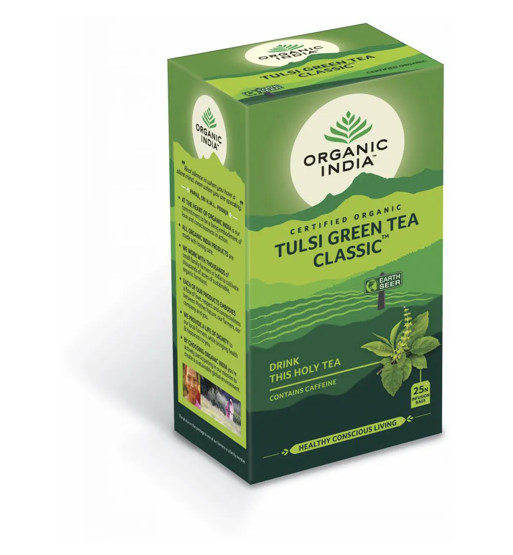 Organic India Tulsigreen Thee Bio (25 stuks)