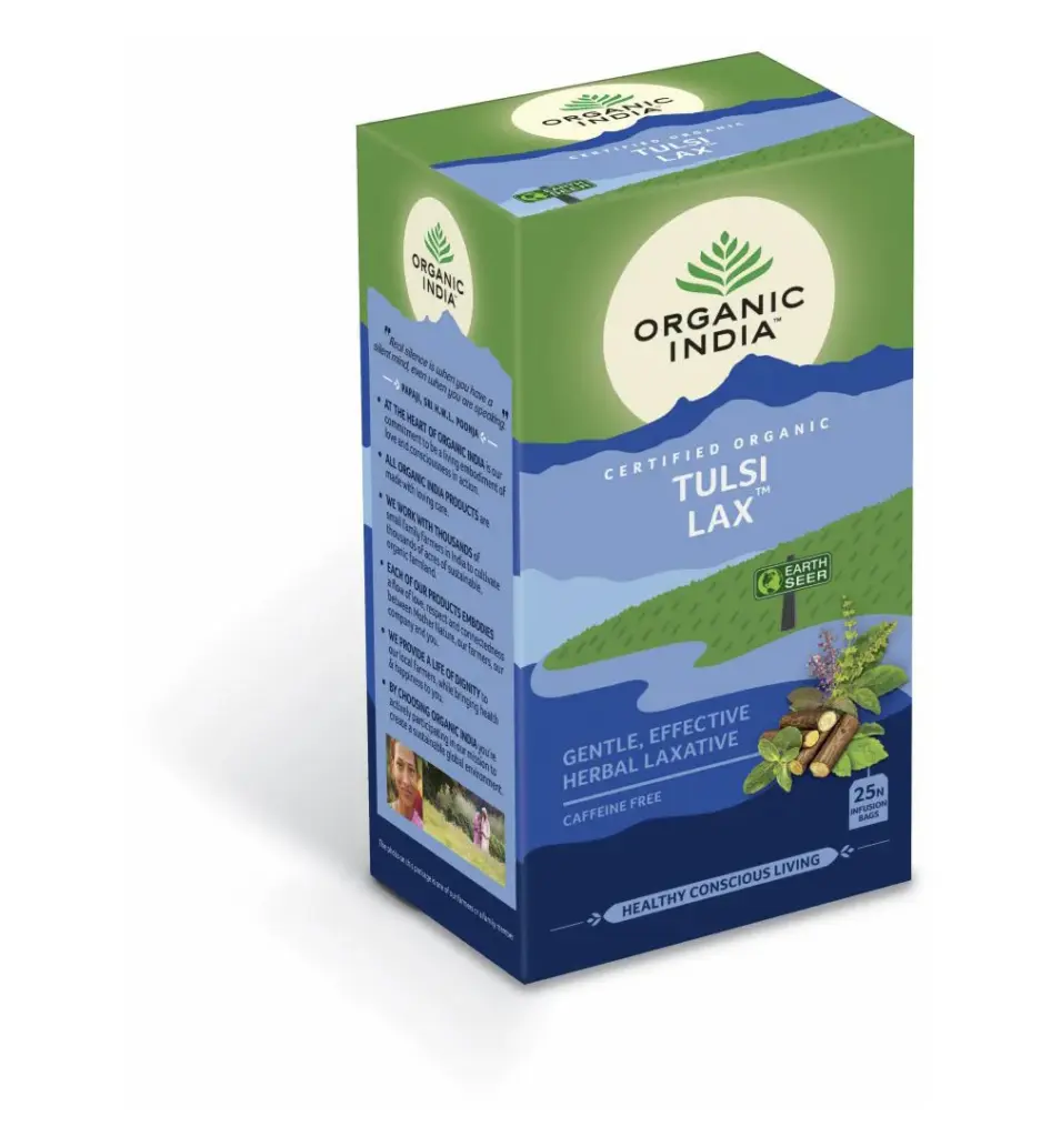 Organic India Tulsi Lax Thee Bio (25 stuks)