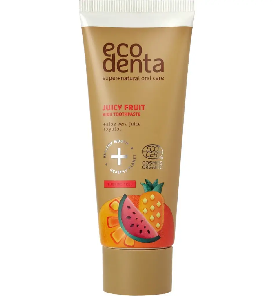 Ecodenta Tandpasta kids juicy fruit (75 ml)