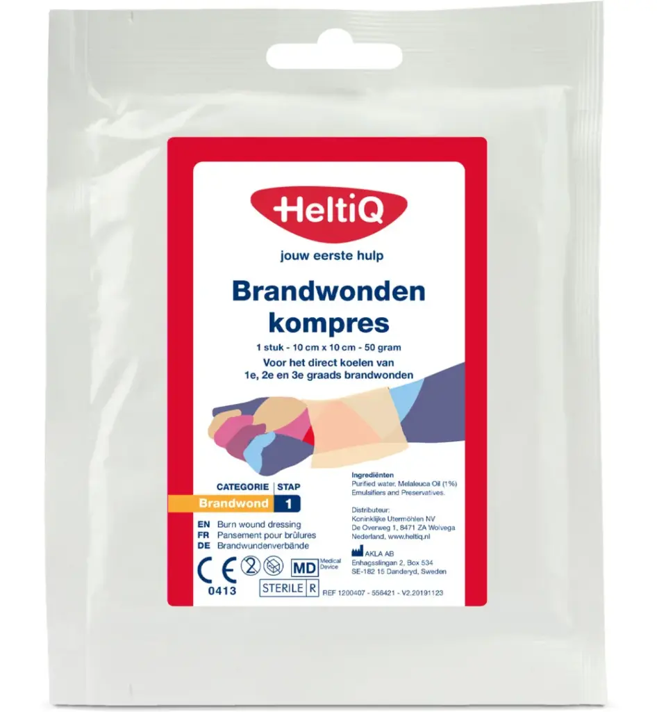 HeltiQ Brandwondenkompres (1 stuk)