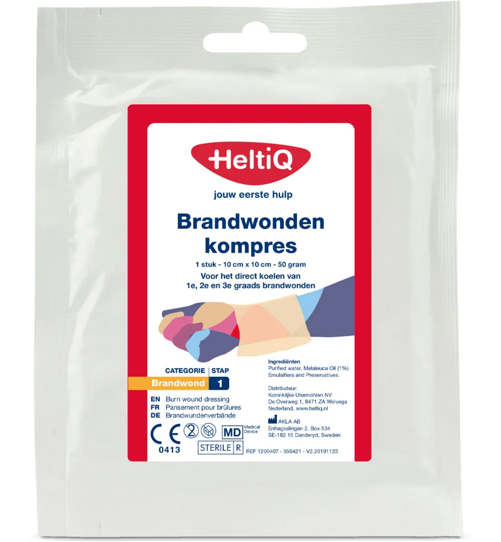 HeltiQ Brandwondenkompres (1 stuk)