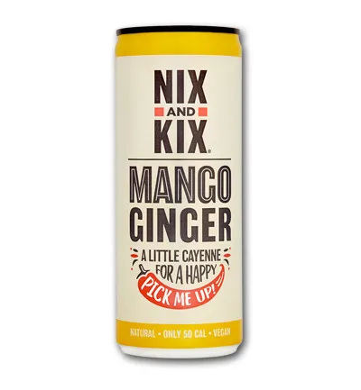Nix & Kix Mango ginger blikje (250 ml)