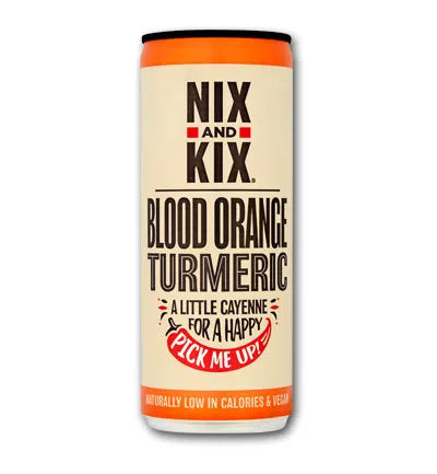 Nix & Kix Blood orange turmeric blik (250 ml)