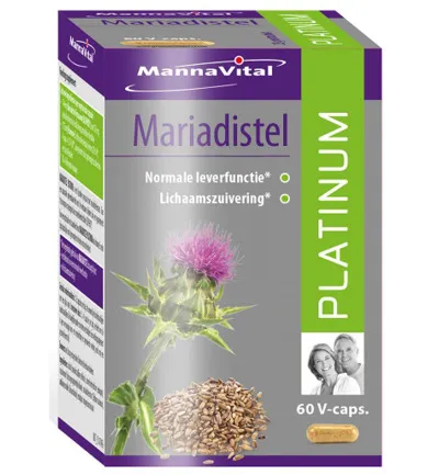 Mannavital Mariadistel Platinum (60 vega capsules)