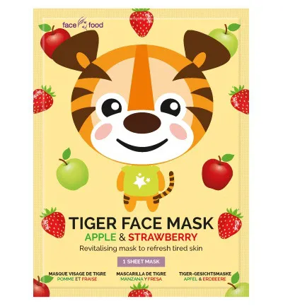 Montagne Jeunesse Tiger sheet face mask apple & strawberry (1 stuk)