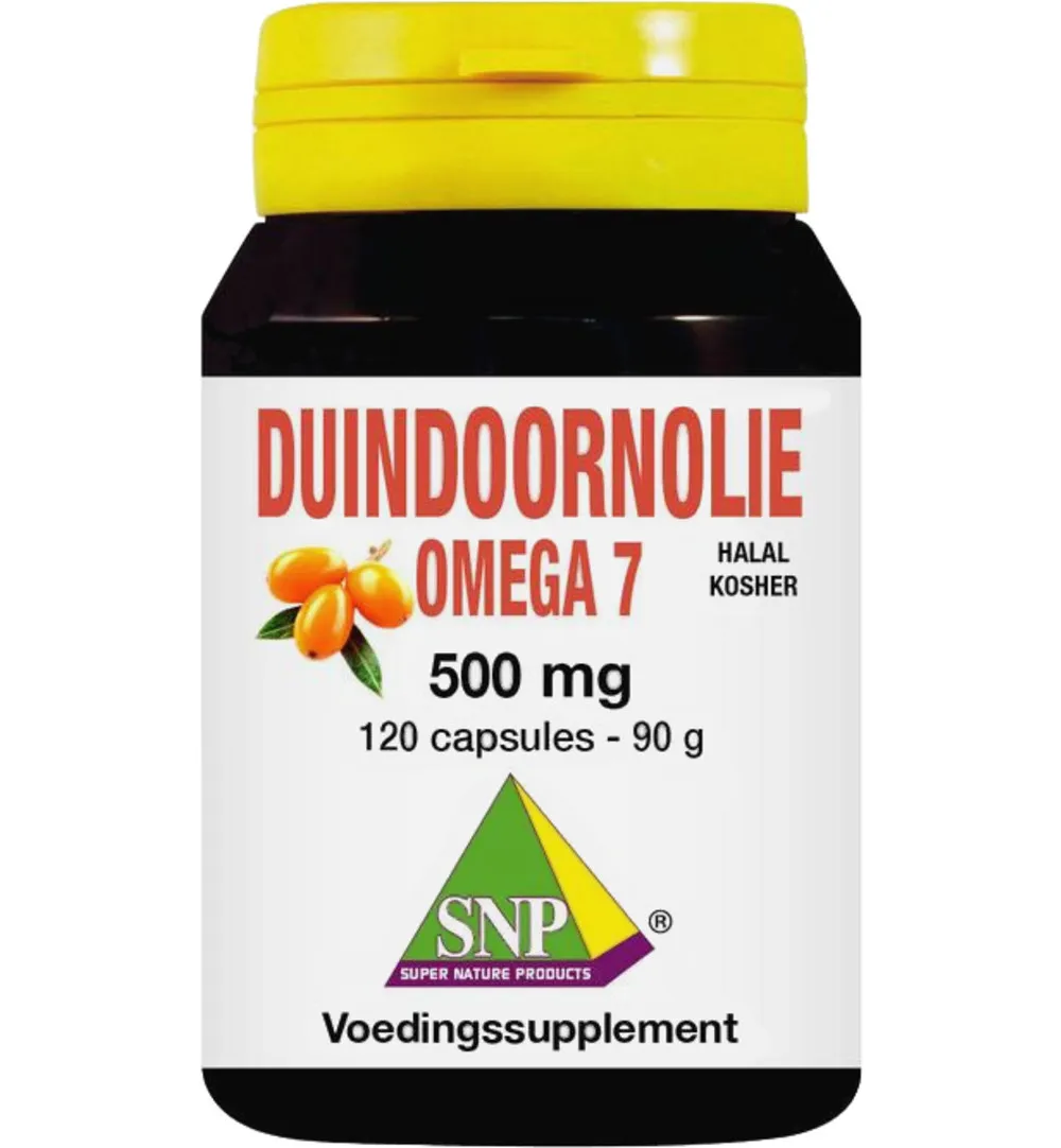 Snp Duindoorn Olie Omega 7 Halal Kosher 500 Mg (120 capsules)