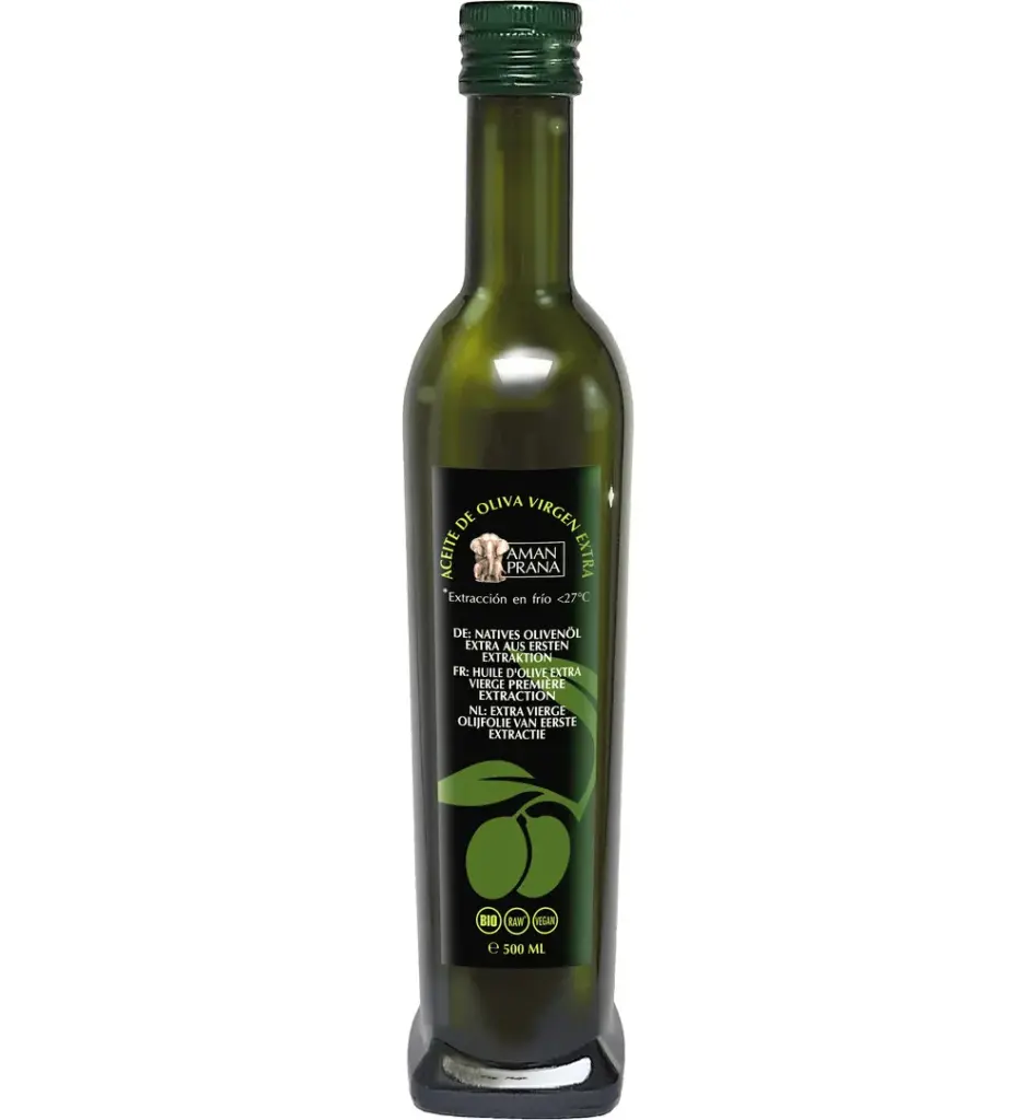 Amanprana Extra Vierge Olijfolie Eerste Extractie Bio (500 ml)