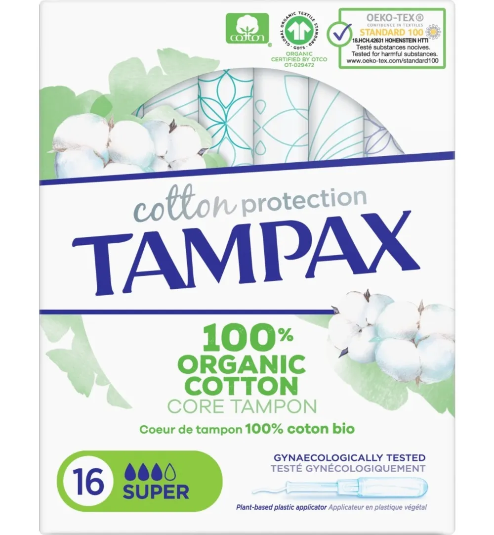 Tampax Tampons cotton super (16 stuks)