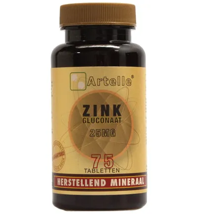 Artelle Zink gluconaat 25mg (75 tabletten)