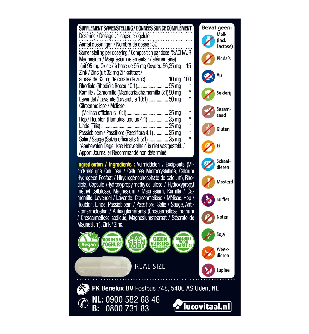 Lucovitaal Ontspanning Balans (30 capsules) - image 2