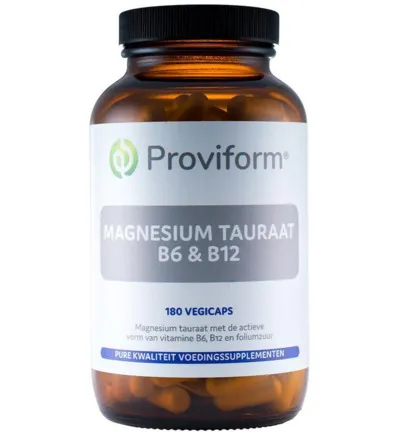 Proviform Magnesium Tauraat B6 & B12 (180 vega capsules)