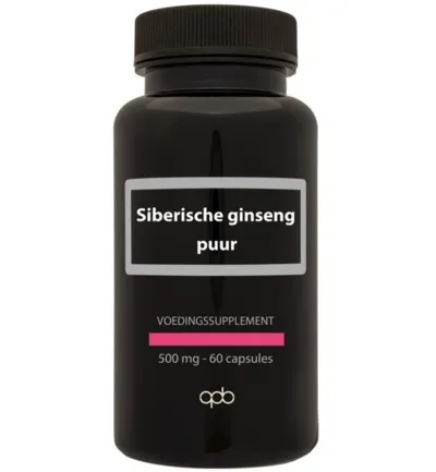 Apb Holland Siberische Ginseng/Eleutherococcus 500Mg (60 vega capsules)