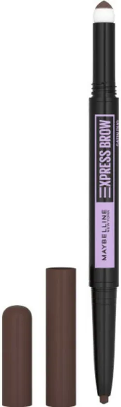 Maybelline New York Express brow satin duo 04 dark brown (1 stuk)