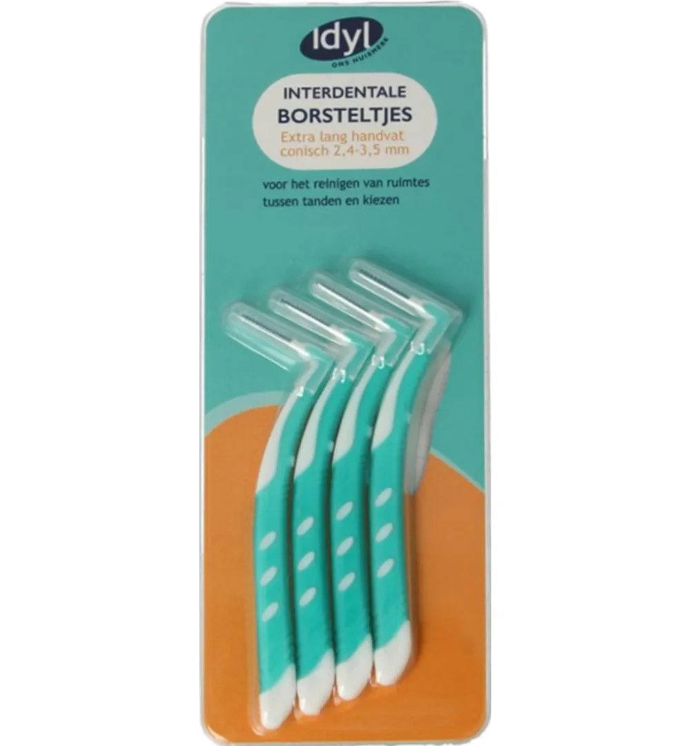 Idyl Interdentale borstel conisch extra lang XL 2.5 - 3 (4 stuks)