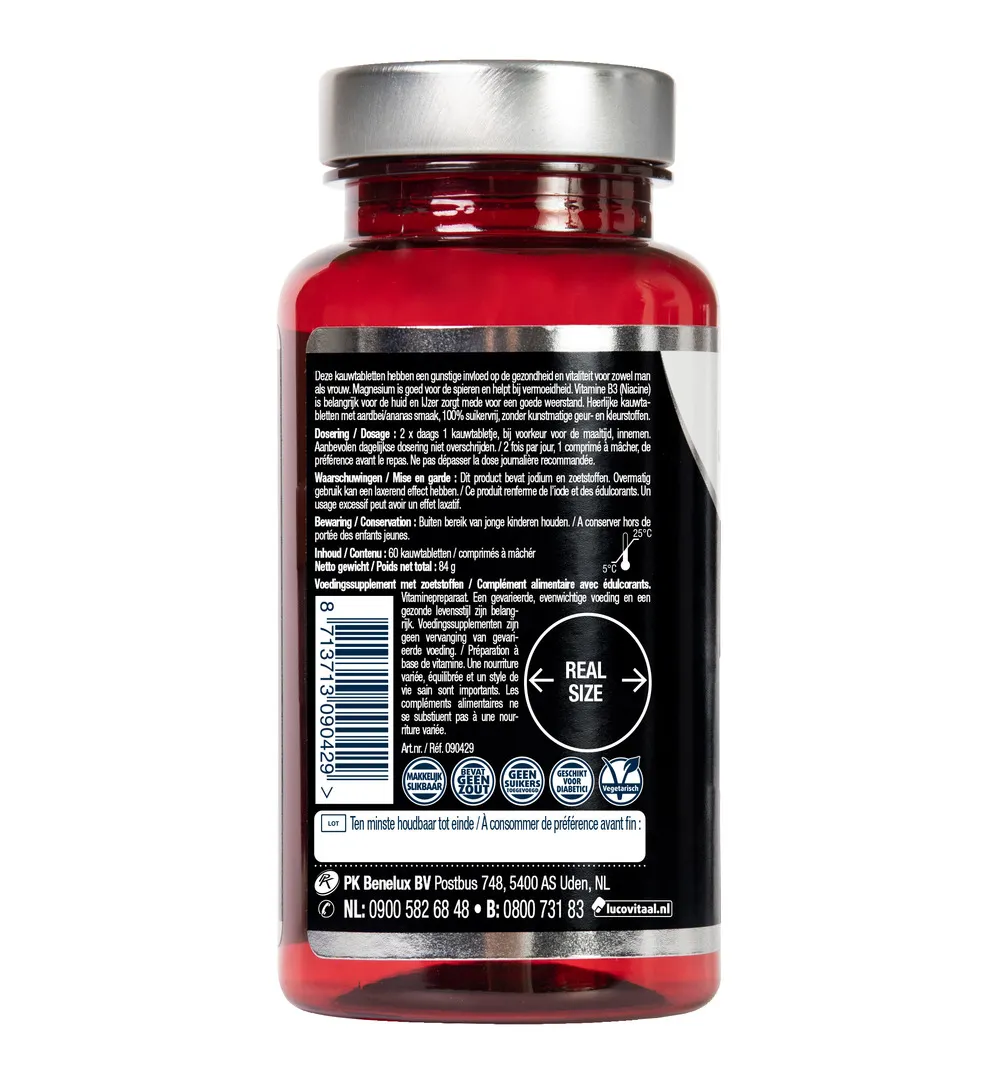 Lucovitaal Multi+ Compleet Vitaminen Mineralen (60 kauwtabletten) - image 3