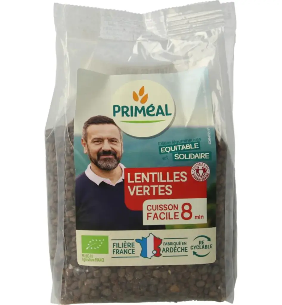 Priméalgroene Linzen Uit Frankrijk Bio (300 gr)
