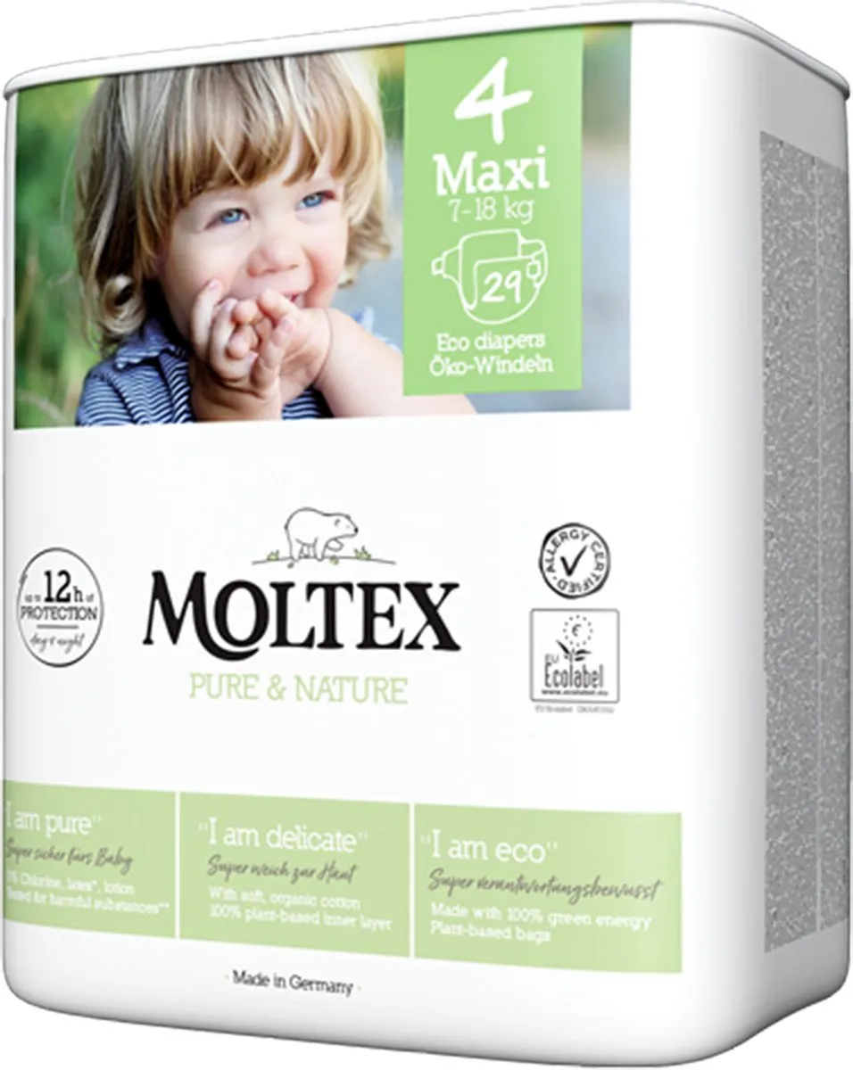 Moltex Pure & nature babyluiers maxi (29 stuks)