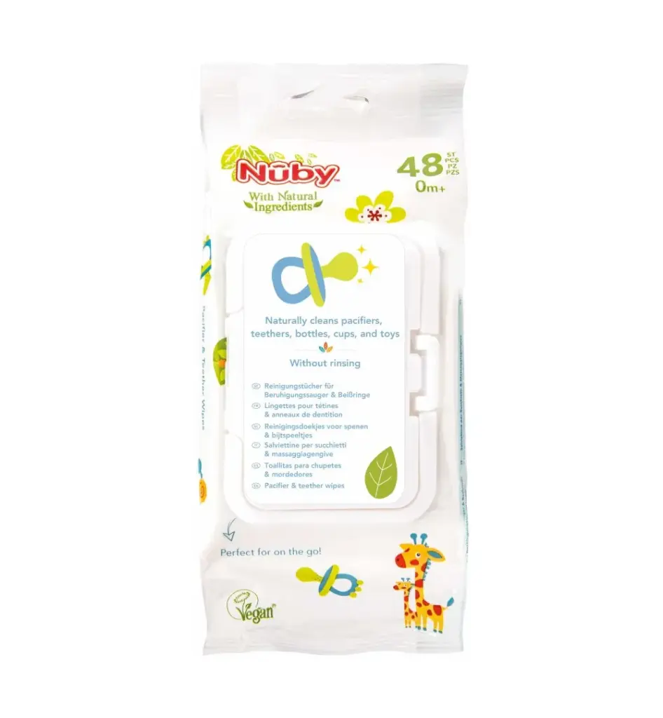 Nuby Fopspeen+bijtringdoekjes (48 stuks)