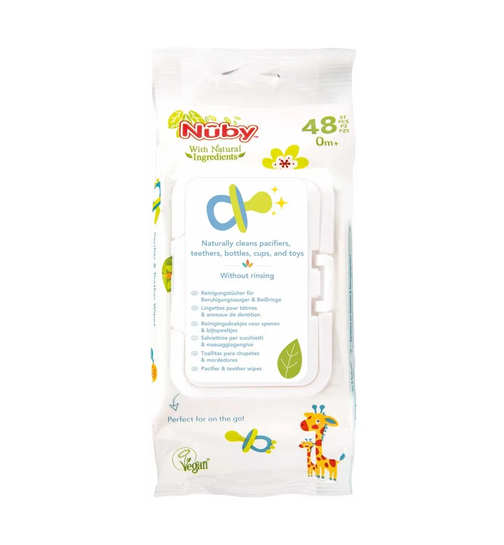 Nuby Fopspeen+bijtringdoekjes (48 stuks)