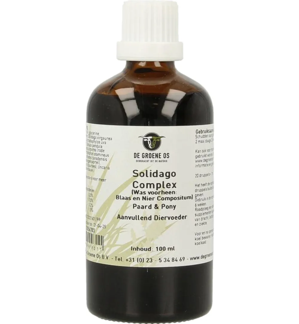 Degroene Os Solidago Complex Paard/Pony (100 ml)