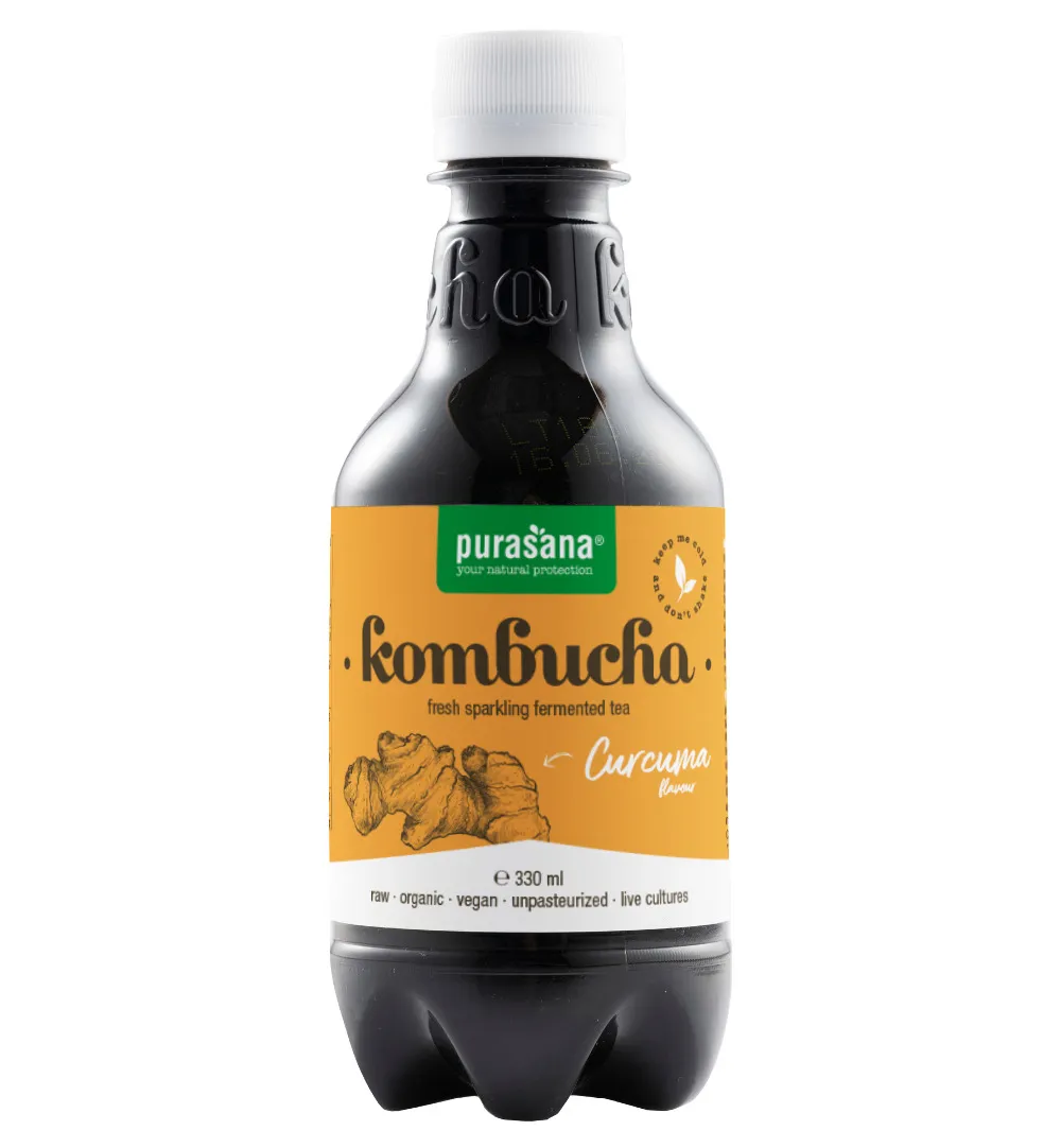 Purasana Kombucha Kurkuma - Vegan Bio (330 ml)