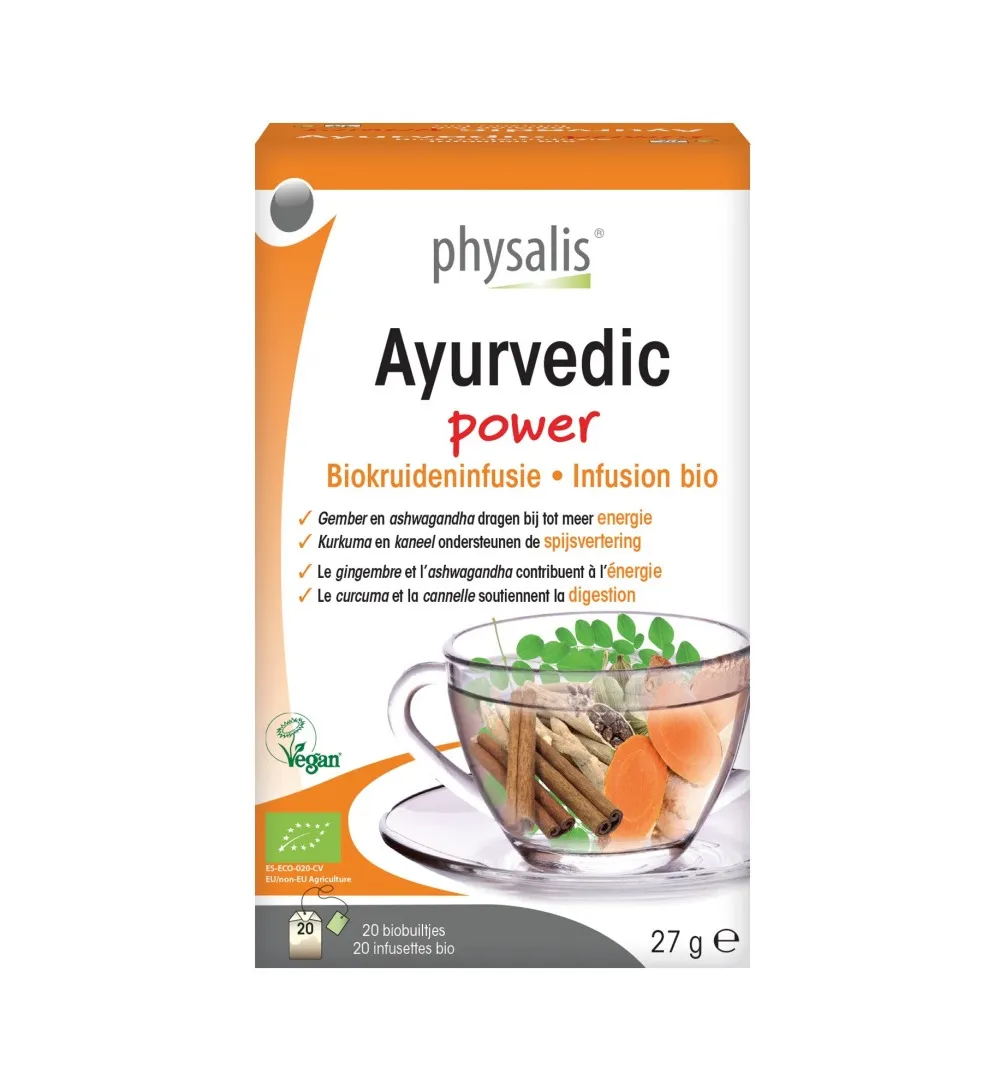 Physalis Ayurvedic power biokruideninfusie (20 zakjes)