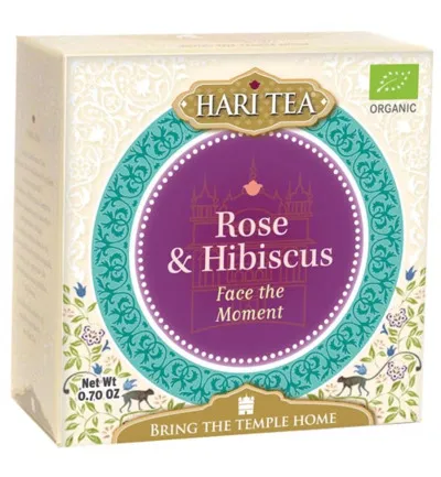 Hari Tea Rose & hibiscus face the moment bio (10 stuks)