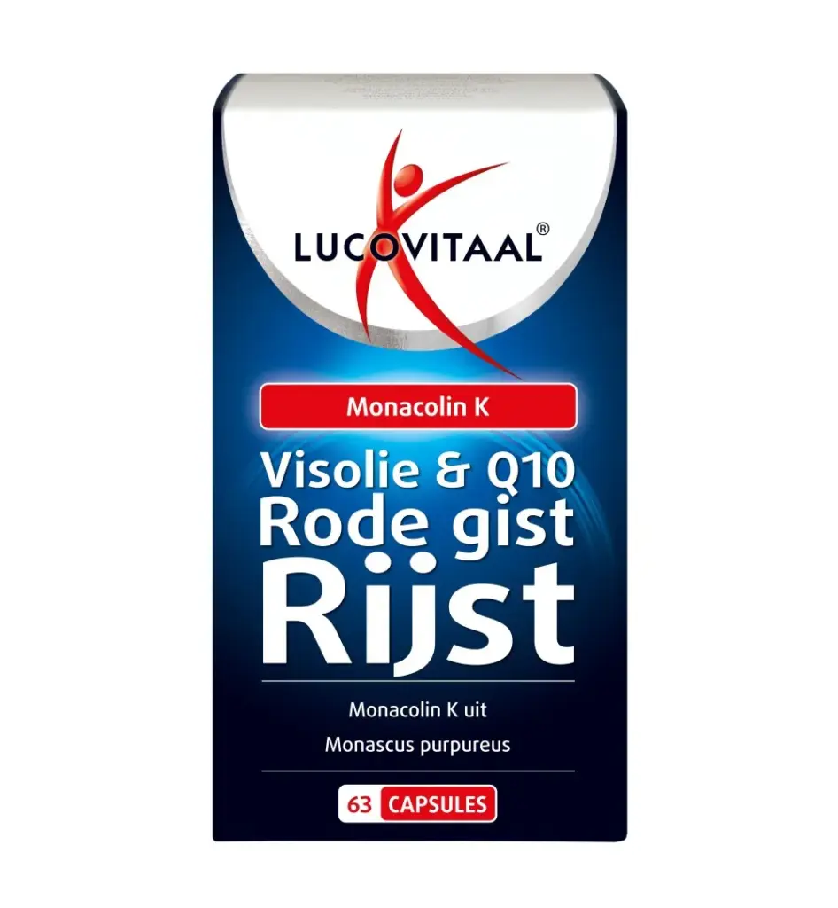 Lucovitaal Rode Gist Rijst + Visolie & Q10 (63 capsules)