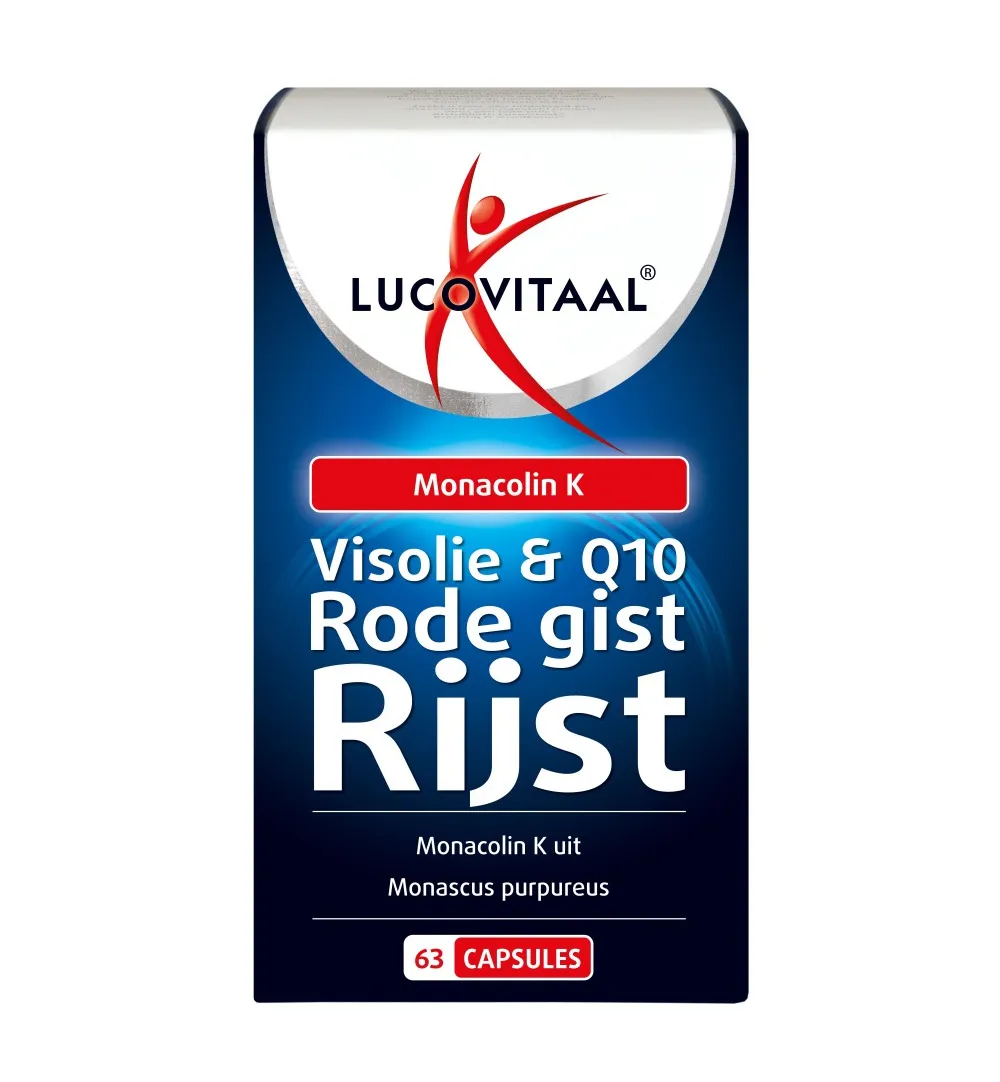 Lucovitaal Rode Gist Rijst + Visolie & Q10 (63 capsules)