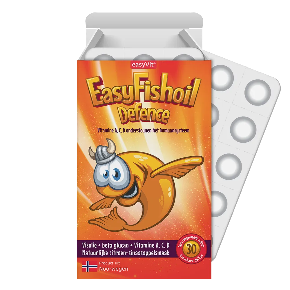 Easyvit Easyfishoil defence (30 kauwtabletten)