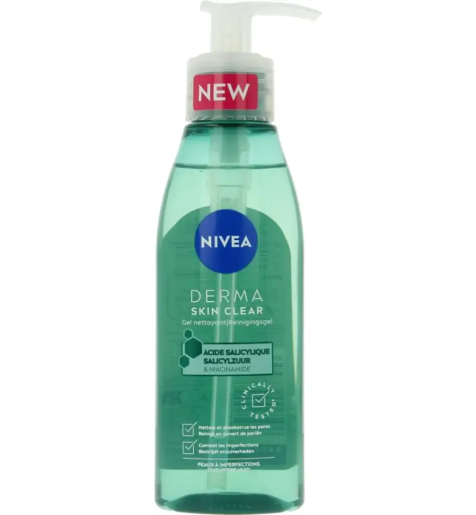 Nivea Derma Skin Clear Wash Gel (150 ml)