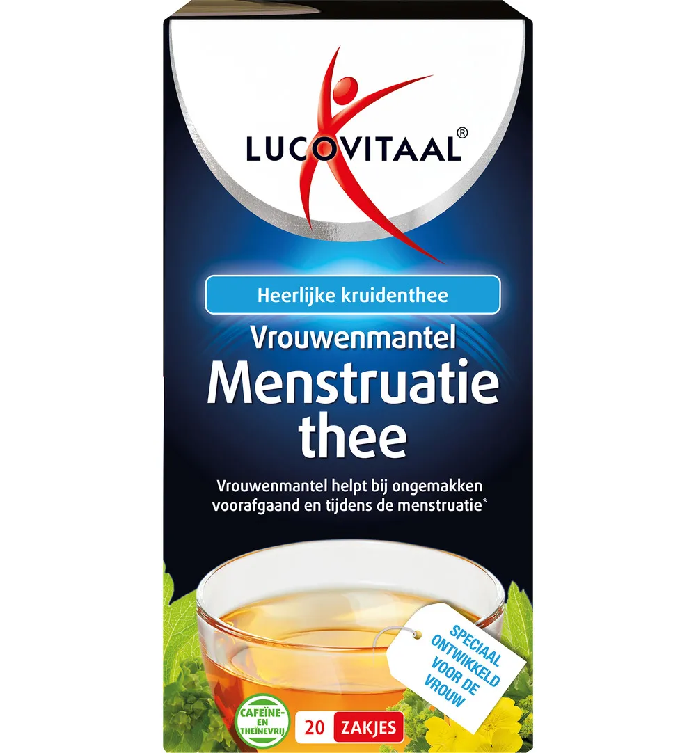 Lucovitaal Vrouwenmantel Menstruatie Thee (20 stuks)