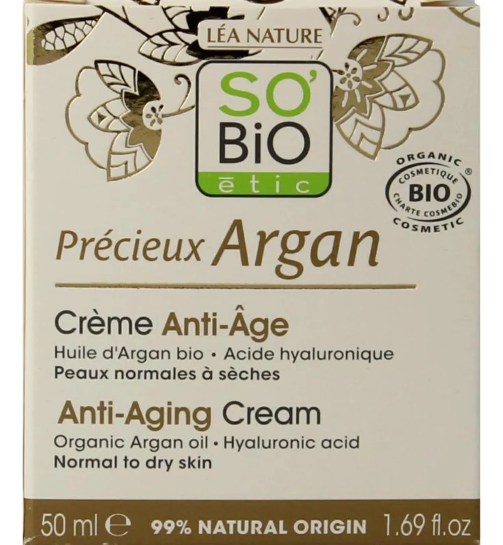 So Bio Etic Argan anti-aging day cream (50 ml)