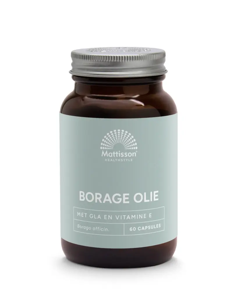 Mattisson Borage Olie Met Vitamine E & Gla 1000Mg (60 capsules)