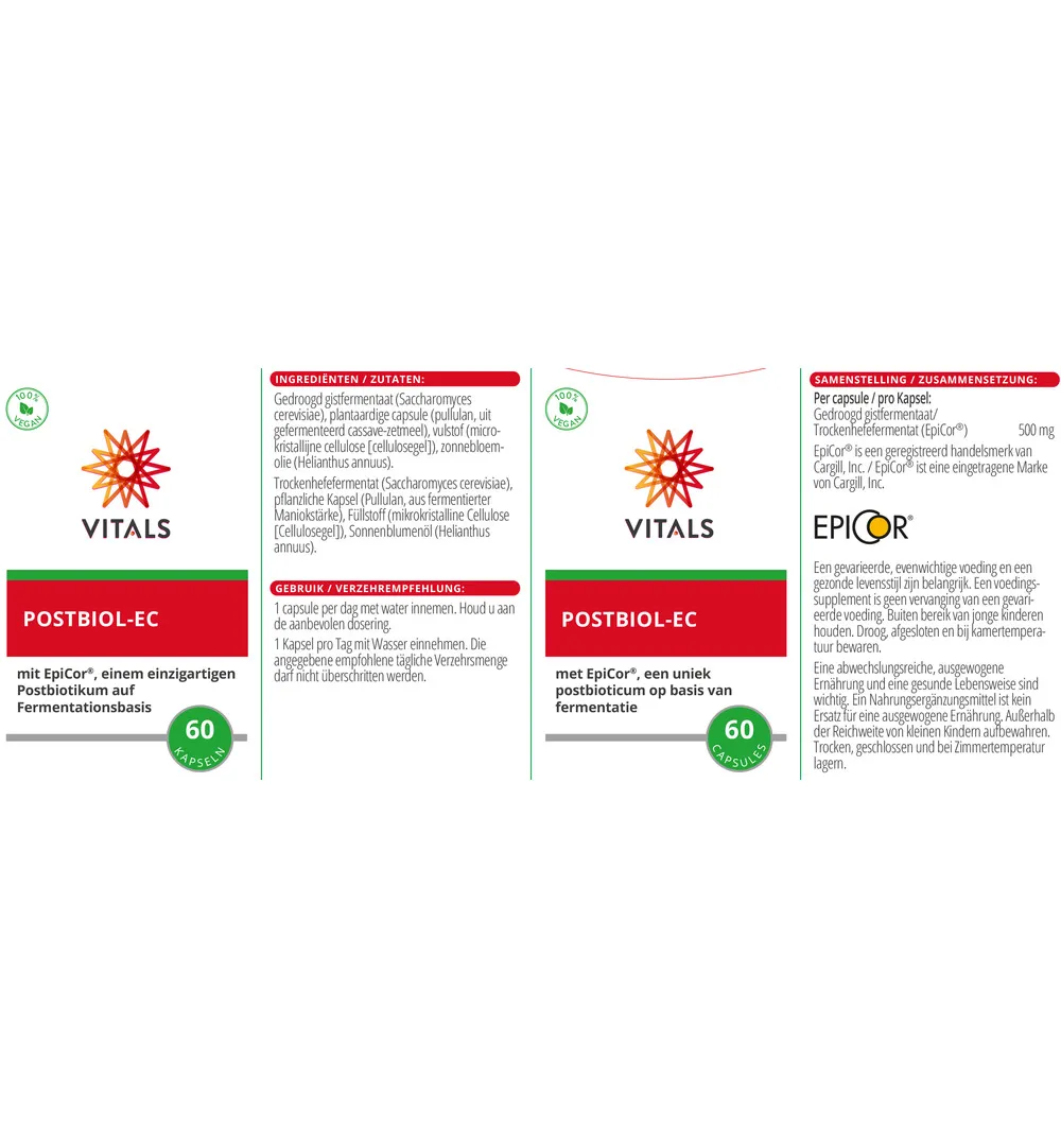 Vitals Postbiol-Ec (60 capsules) - image 3