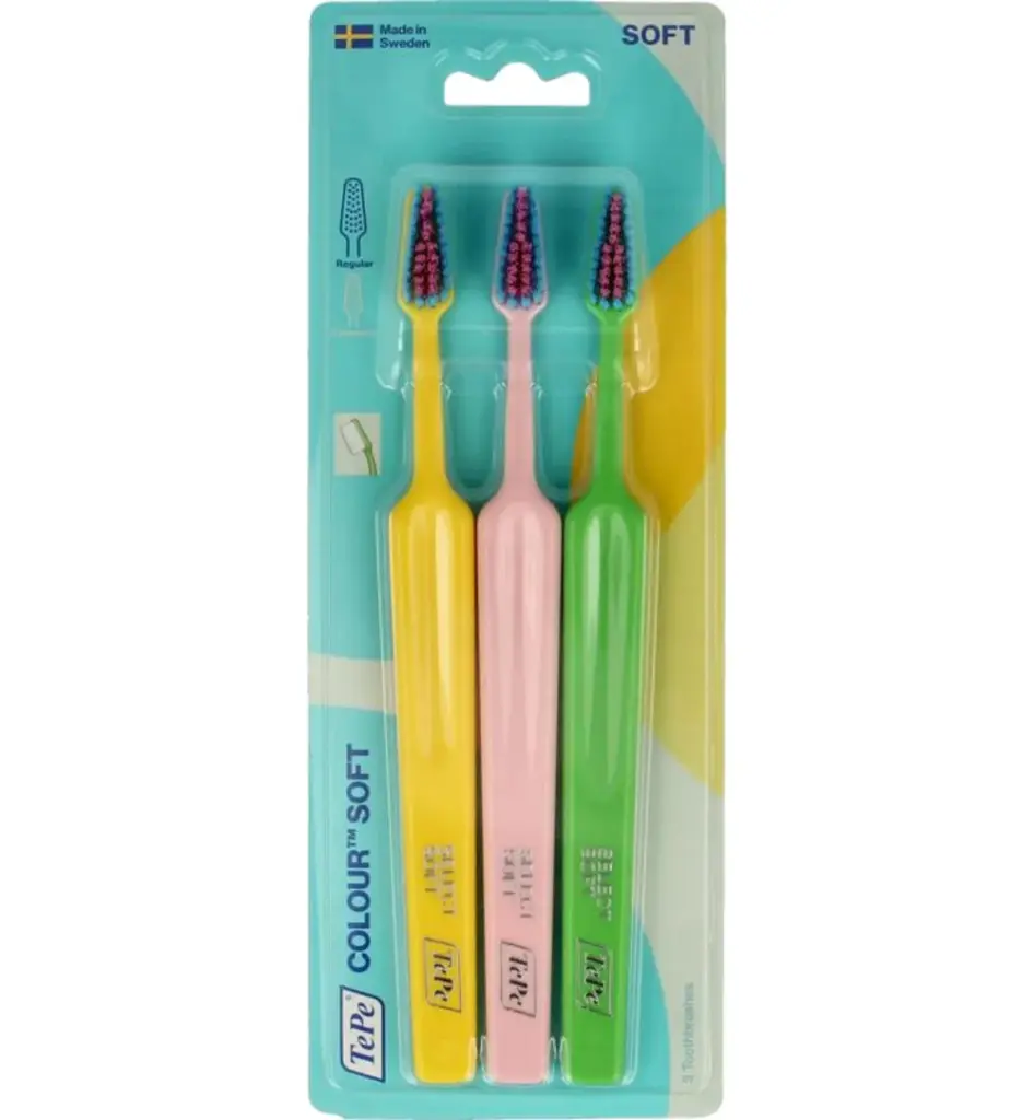 TePe Colour soft 3-pack (3 stuks)