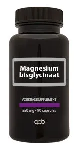 APB Holland Magnesium bisglycinaat 550mg p uur (90 capsules)