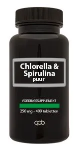 Apb Holland Chlorella & Spirulina 250Mg Puur (400 tabletten)