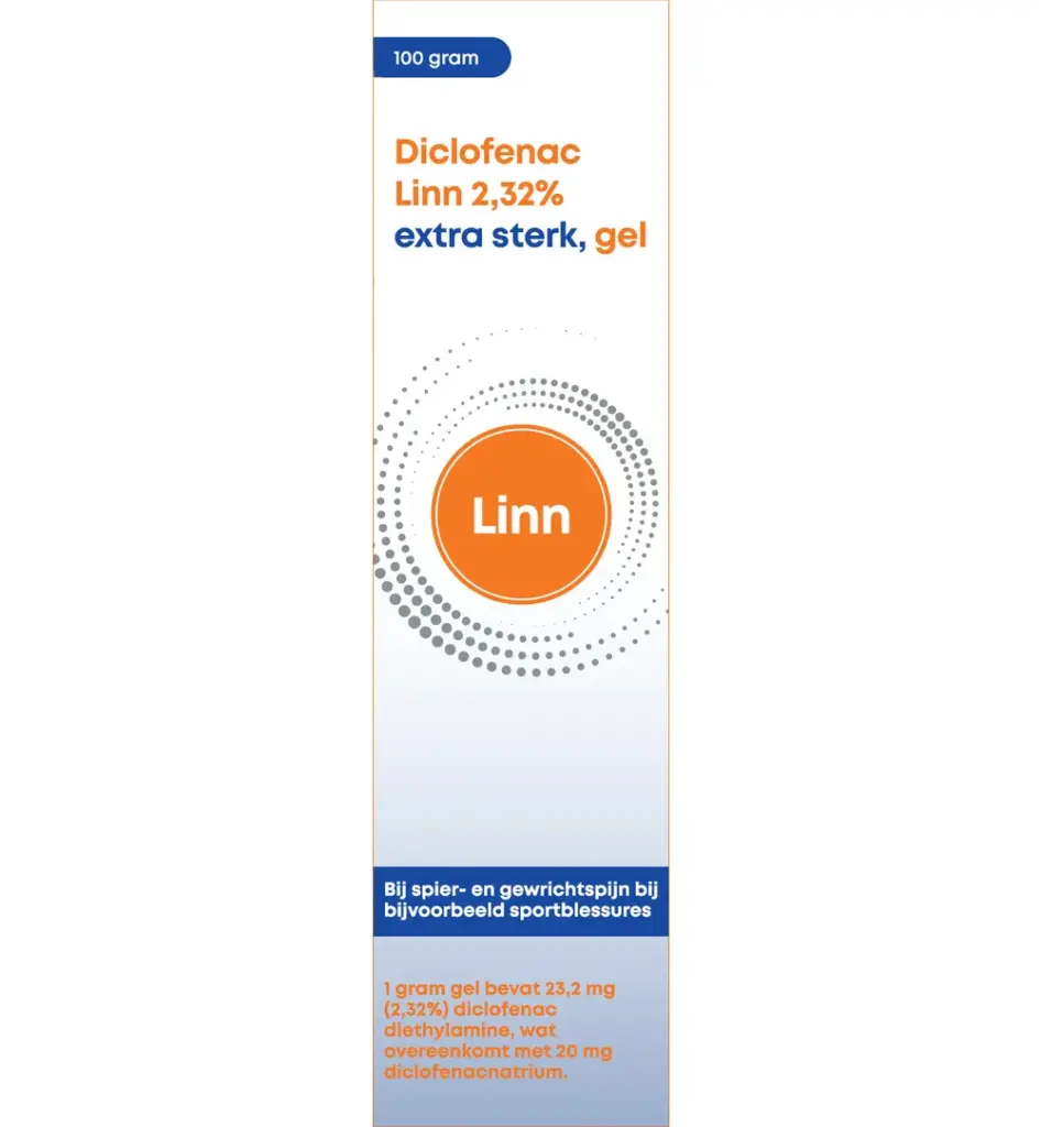 Linn Diclofenac gel 2,32% extra sterk (100 gr)