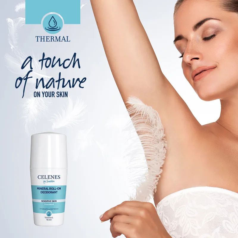 Celenes Thermal deodorant roll-on unscented (75 ml) - image 3
