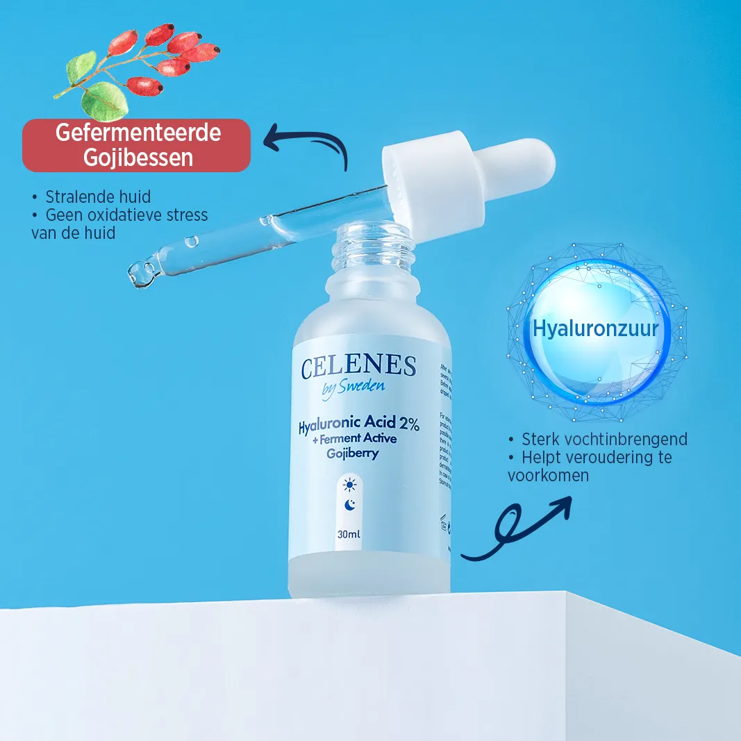 Celenes Serum hyaluronic acid + fermented active gojiberry (30 ml) - image 3